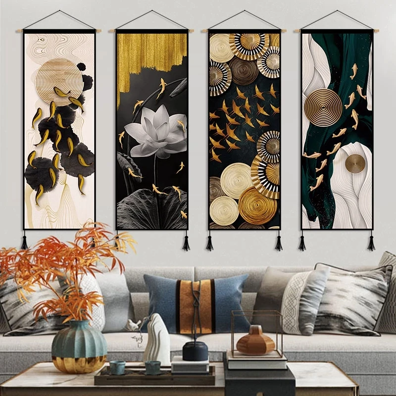 Luxury Lifestyle Japan - Home Office Fish Feng Shui Canvas
